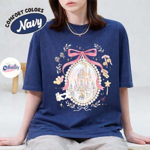 Comfort Colors Disneyland Magical Castle Shirt, Magic Kingdom Shirt, Walt DisneyWorld Family Matching Shirt, Disneyland Girls Trip Tee image 4