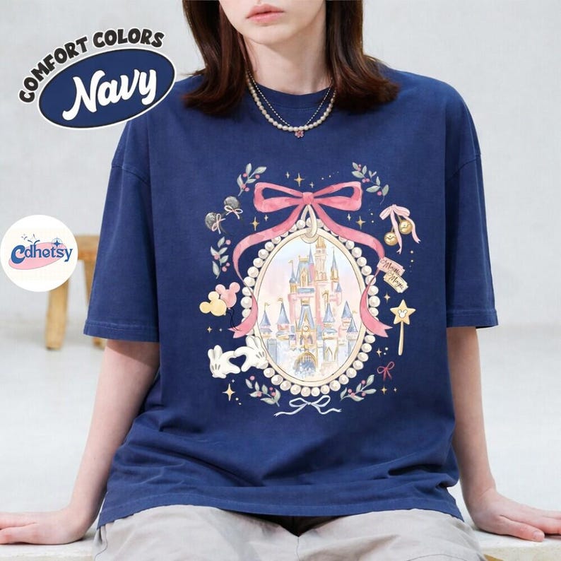 Comfort Colors Disneyland Magical Castle Shirt, Magic Kingdom Shirt, Walt DisneyWorld Family Matching Shirt, Disneyland Girls Trip Tee image 4