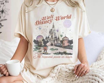 Walt DisneyWorld Shirt, Retro Disneyland Tee, Mickey And Friends Shirt, Magic Kingdom Tee, Epcot 1982 Tee, Disneyland Vacation