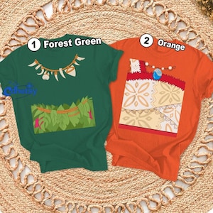 Disneyland Moana Characters Big Face Costume T-Shirt, Disneyland Family Vacation Shirt, Disneyland Matching Birthday Gifts bild 1