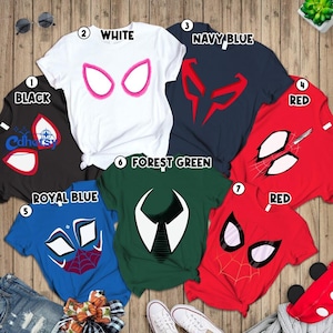 Spiderman Across The Spider Verse Costume Shirt, Spider Man Halloween Cosplay Shirt, Spider Punk Tee, Superhero Costume, Miles Morales Shirt image 1