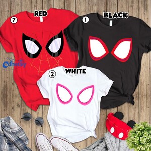 Spiderman Across The Spider Verse Costume Shirt, Spider Man Halloween Cosplay Shirt, Spider Punk Tee, Superhero Costume, Miles Morales Shirt image 4