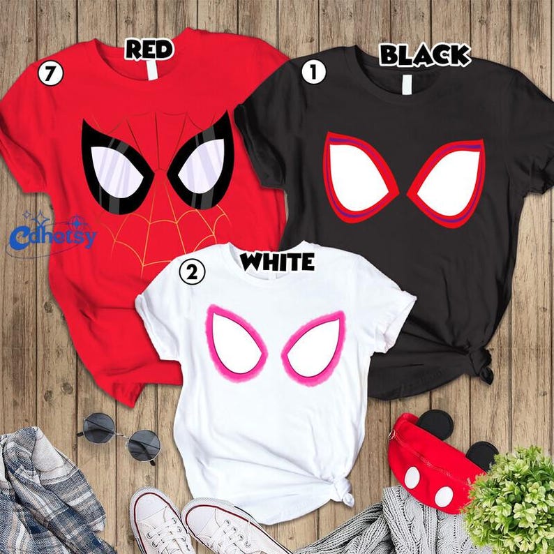 Spiderman Across The Spider Verse Costume Shirt, Spider Man Halloween Cosplay Shirt, Spider Punk Tee, Superhero Costume, Miles Morales Shirt image 4