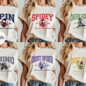 Avengers Spidey And His Amazing Friends Family Matchin Shirts, Ghost Spider Shirt, Spiderman Shirt, Avengers Superhero Shirt image 2