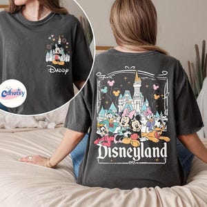 Customize Name Disneyland Mickey And Friends 2026 Shirt, Retro Disneyland Family Matching Trip Tee, Disneyland Family Vacation Shirts image 1