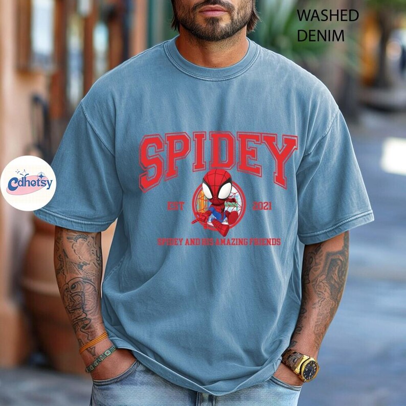 Avengers Spidey And His Amazing Friends Family Matchin Shirts, Ghost Spider Shirt, Spiderman Shirt, Avengers Superhero Shirt image 3