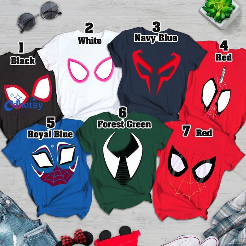 Spiderman Across The Spider Verse Costume Shirt, Spider Man Halloween Cosplay Shirt, Spider Punk Tee, Superhero Costume, Miles Morales Shirt image 2