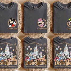 Custom Name Disneyland Mickey And Friends Shirt, All Characters Disneyland Family 2026 Shirt, Disneyland Trip Tee, Disneyland Est 1955 Shirt image 1