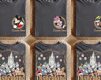 Custom Name Disneyland Mickey And Friends Shirt, All Characters Disneyland Family 2026 Shirt, Disneyland Trip Tee, Disneyland Est 1955 Shirt