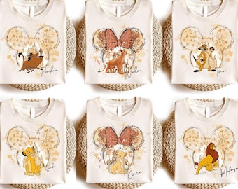 Chemise DisneylandLion King, chemise Hakuna Matata, chemise Simba et Nala, chemise Disneyland Wild, chemise Disneyland Safari, chemise Animal Kingdom