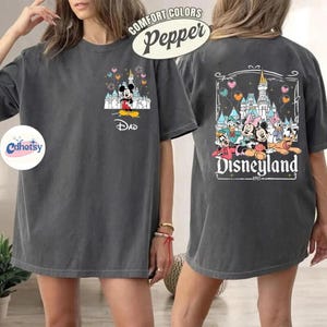 Customize Name Disneyland Mickey And Friends 2026 Shirt, Retro Disneyland Family Matching Trip Tee, Disneyland Family Vacation Shirts image 3
