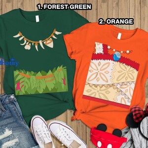 Disneyland Moana Characters Big Face Costume T-Shirt, Disneyland Family Vacation Shirt, Disneyland Matching Birthday Gifts bild 4