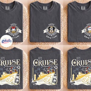 Custom DisneyCruise 2026 T-Shirt, Disneyland Family Cruise Matching Shirt, Personalized Cruising Tee, DisneyWish Destiny Cruise Line Shirt image 1