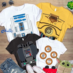 StarWars Characters Halloween Costume Shirt, Baby Yoda Darth Vader Storm Trooper Han Solo, Galaxy's Edge Shirt, Disneyland Trip 2026 image 6