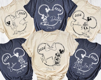 Disneyland 2026 Family Vacation Shirts, Custom Disneyland Trip Tees,  Disneyland Family Matching Shirts, Personalized Disneyland Trip
