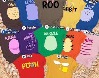 Disneyland Winnie The Pooh Characters Halloween Costume Shirts, Pooh Tigger Piglet Eeyore Halloween Tee, Group Matching 2026 Shirts