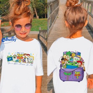 Disneyland 2-Sided Toy Story Movie 5 Shirt, You've Got A Friend In Me, Woody Etch Lenny Mr Spell Tee, Disneyland Family Vacation 2026 Tee image 2