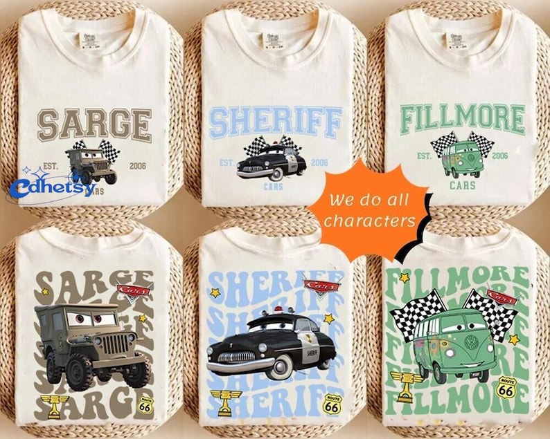 Cars T-Shirt, Tow Mater Sweatshirt, Family Trip Shirt, Magic Vacation Tee, Park Adventure Shirt, California Vacation T-Shirt, Park Lover Tee image 1