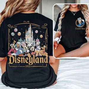 Custom Name Disneyland Mickey And Friends Shirt, All Characters Disneyland Family 2026 Shirt, Disneyland Trip Tee, Disneyland Est 1955 Shirt image 2