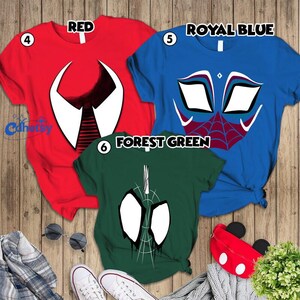 Spiderman Across The Spider Verse Costume Shirt, Spider Man Halloween Cosplay Shirt, Spider Punk Tee, Superhero Costume, Miles Morales Shirt image 3