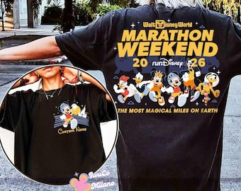 Mickey and Friends rundisneyland Walt disneyland World Marathon Weekend 2026 Shirt, Run disneyland Castle Epcot, Runner 5K 10K Half Marathon