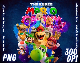 Super Galaxy Png, imágenes prediseñadas imprimibles de la película Cartoon Bros, imagen transparente, archivo digital instantáneo