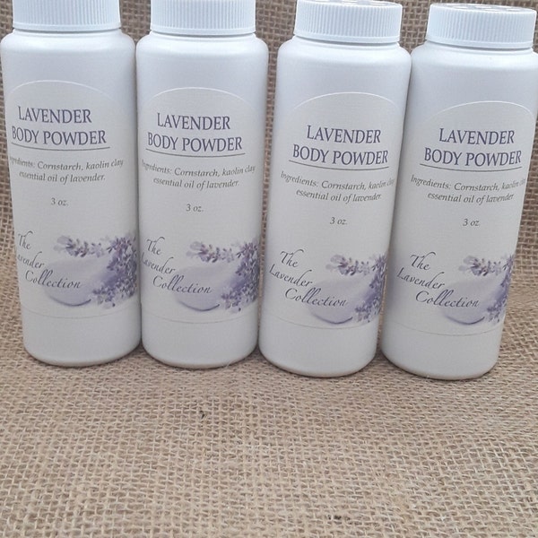 Lavender Body Powder, Scented Body Powder, Baby Body Powder, Kaolin Clay Powder, Cornstarch Body Powder, Natural Body Powder,