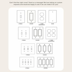 3D Printed Wavy Double Rocker Light Switch Cover, Modern Mid Century ...