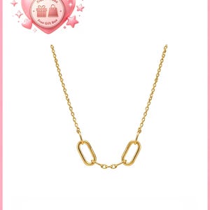 Collar de cadena de doble eslabón de la colección Me, collares de plata de ley 925, compatible con pulseras y collares europeos.