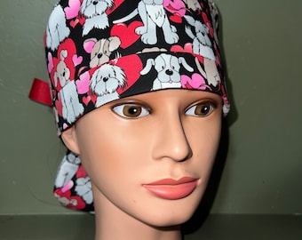 Valentine scrub cap