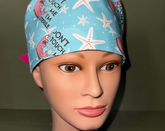 Ponytail scrub cap
