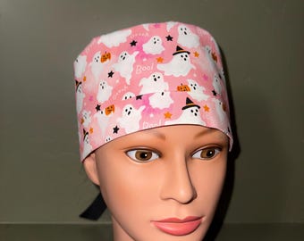 Halloween  ponytail scrub cap