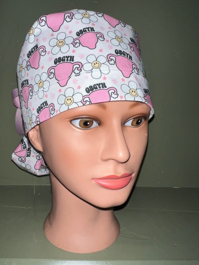 Ponytail scrub cap image 1