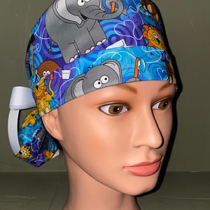 Ponytail scrub cap