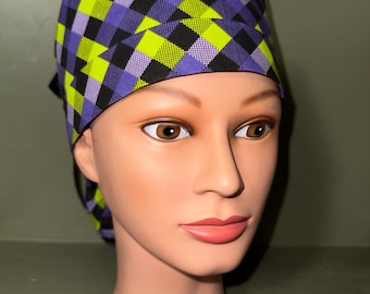 Halloween Ponytail scrub cap