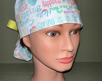 Ponytail scrub cap