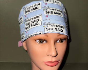 Ponytail scrub cap