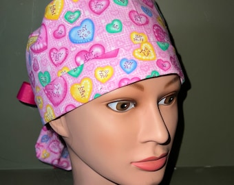 Valentine scrub cap