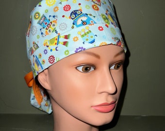 Ponytail scrub cap