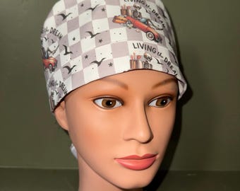 Ponytail scrub cap