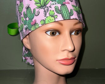 Ponytail scrub cap