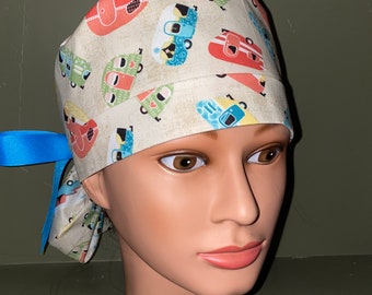 Ponytail scrub cap