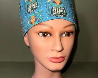 Ponytail scrub cap