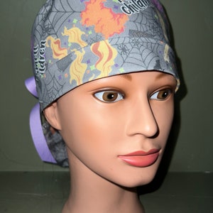 Halloween ponytail scrub cap image 1