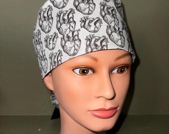 Ponytail scrub cap