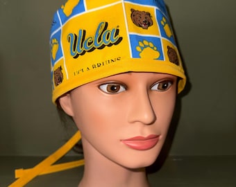 NCAA UCLA male scrub cap with ties