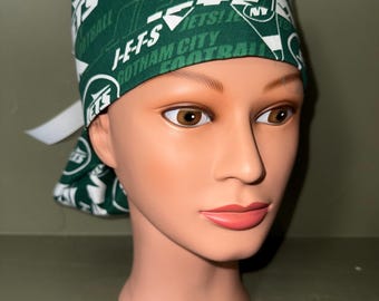 Ponytail scrub cap NFL NY Jets