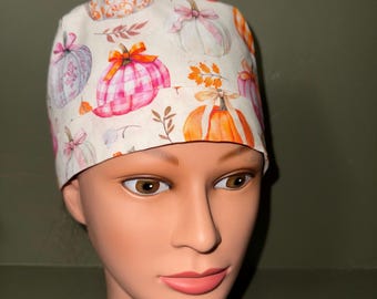 Fall ponytail scrub cap