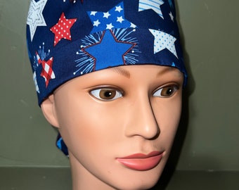 Ponytail scrub cap