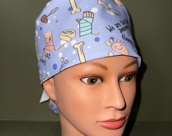 Ponytail scrub cap